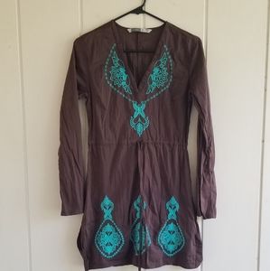 Athleta Women’s Tunic Top Beach Swim Cover Up Dress Paisley Size XS EXTR…